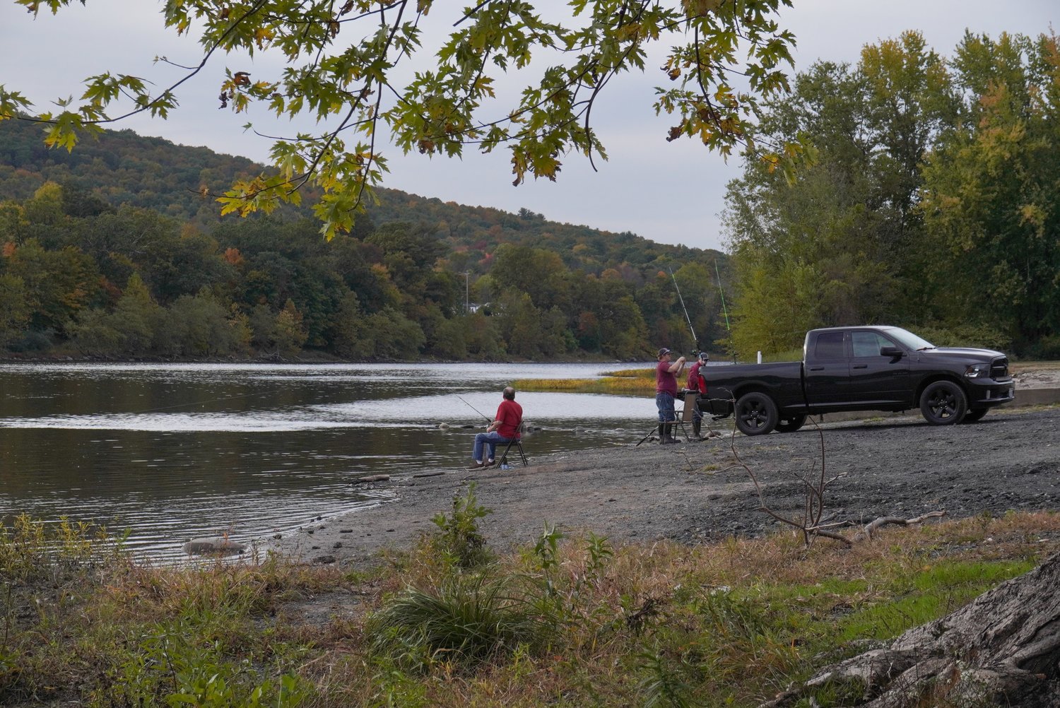 Many people enjoy fishing on the Delaware River. River and ocean health depend on properly disposing of any line or trash from fishing activities.